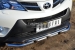 Toyota RAV 4 2013- Защита переднего бампера d63 (секции) d42 (дуга) с декор элементами TR4Z-001280